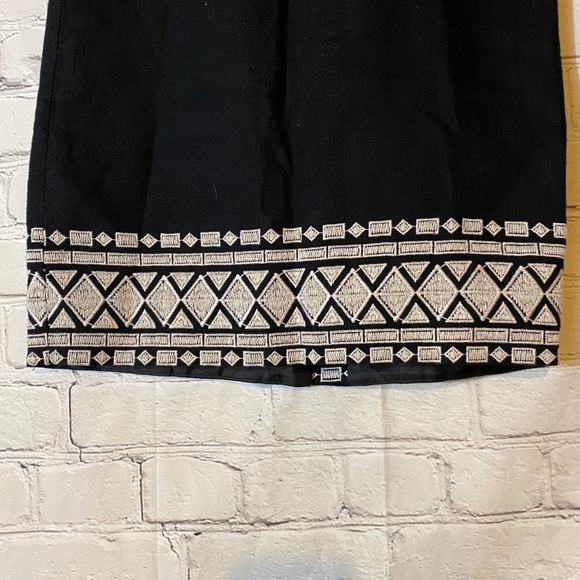 KATE SPADE BLACK AZTEC PATTERN SKIRT - Picture 2 of 6